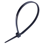 UniStrand UNI-CT2B Black 150mm Nylon Cable Ties Intermediate(3.6mm) Pack of 100