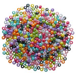 Artstraws Pony Beads, Assorted Colours (Approx 500)