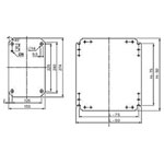Schneider Electric NSYMM54 Mounting plate 500x400mm galvanised steel