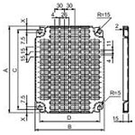 Schneider Electric NSYMR66 Spacial mounting plate 600x600mm perforated
