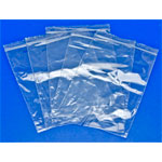 RVFM GL09 Self Seal Mini Grip Plain Polythene Bags 125 x 190mm 160 Gauge - Pk100