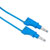 PJP 2210/600 V-50 Blue Electro 4mm Shrouded Stackable Test Lead 50cm