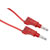 PJP 2210/600 V-100 Red Electro 4mm Shrouded Stackable Test Lead 100cm