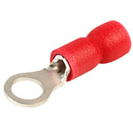 TruConnect M4 Stud Size Red 25A Ring Connector Pack of 100