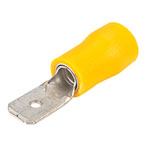TruConnect 6.3x0.8mm 20A Yellow Push On Blade Pack of 100
