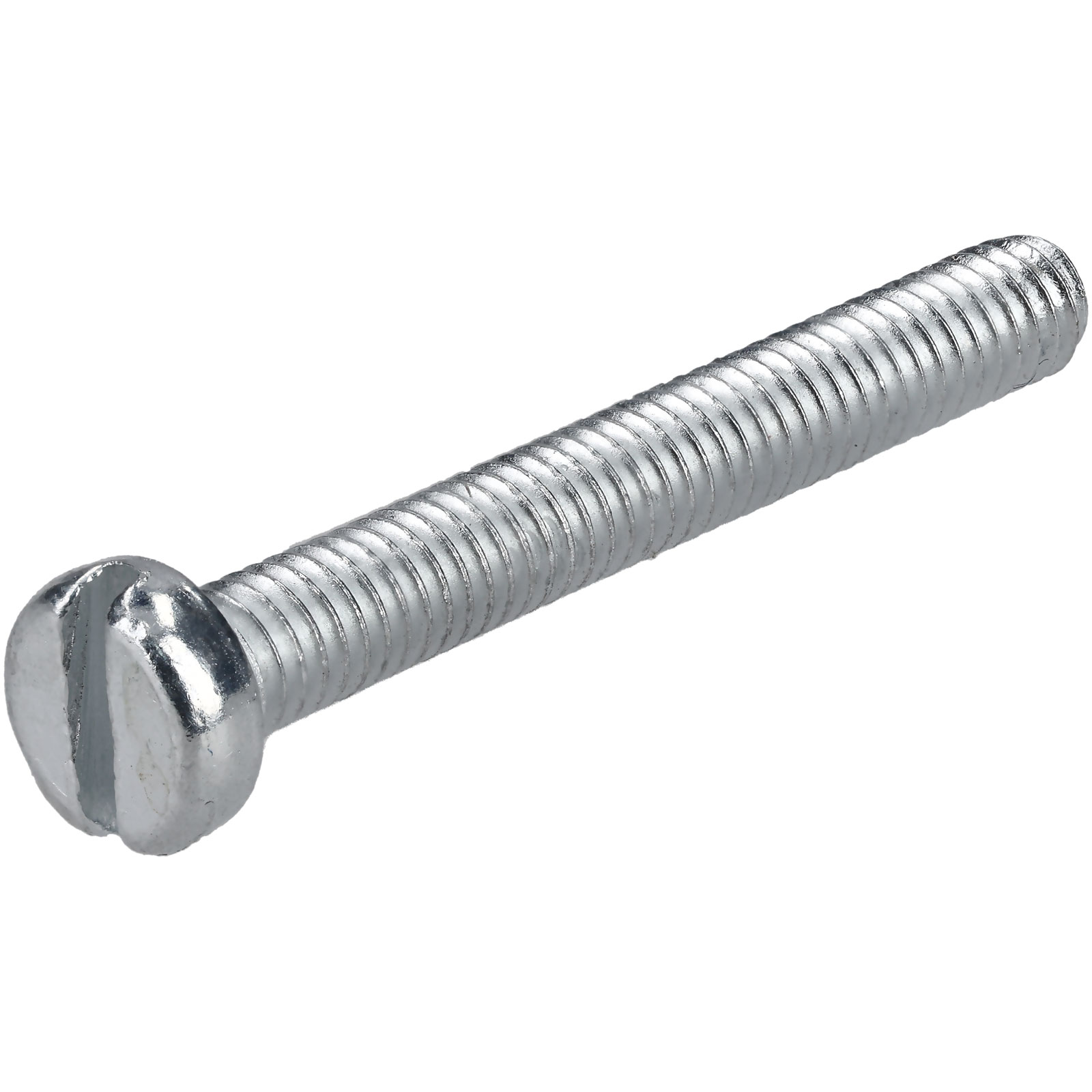 R Tech Slotted Pan Head Machine Screws Bzp M Mm Pack Of