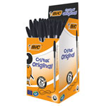 BiC Medium Cristal Black Pens Pack of 50