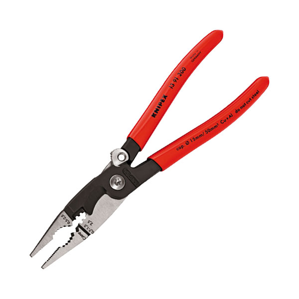 Knipex 13 91 200 Pliers For Electrical Installation Plastic Coated