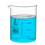LabGlass Low Form Beaker with Spout Graduated 500ml Pack of 6