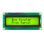 Winstar WH1602B-YYH-JT 16x2 LCD Display Yellow/green LED Backlight