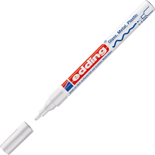 Edding Fine Bullet Tip Paint Marker E White Rapid Online