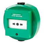 Comus CP87TWGS Resettable Waterproof Green Emergency Door Release Point