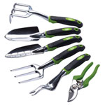 Draper 08996 Ergonomic Soft Grip Aluminium Garden Tool Set (6 Piece)