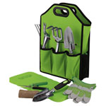 Draper 08998 Ergonomic Soft Grip Garden Tool Set with Storage Bag (11 Piece)