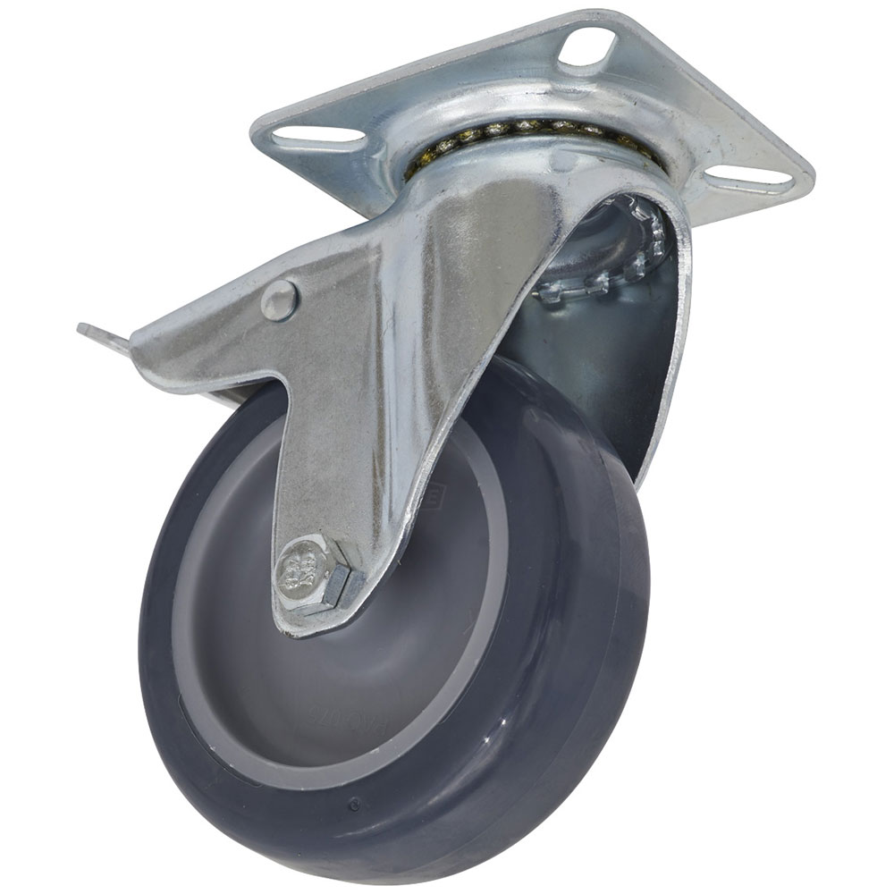 Sealey SCW275SPL Castor Wheel Swivel Plate with Total Lock Ø75mm