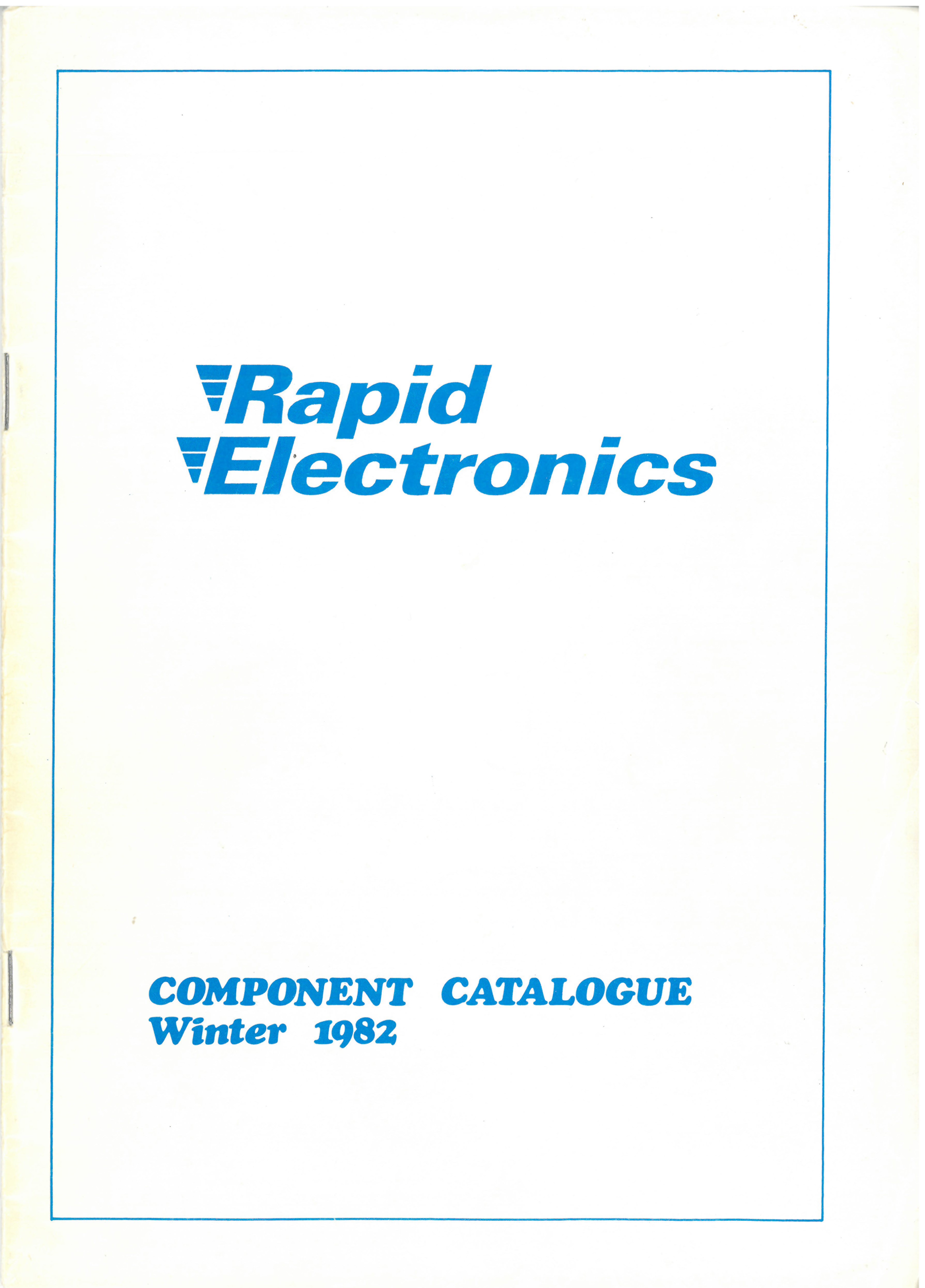 1982 - First catalogue printed
