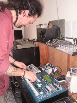 James Radford at work in his studio