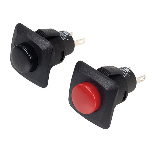 R13-510A Black Push Button Switch - Push to Make