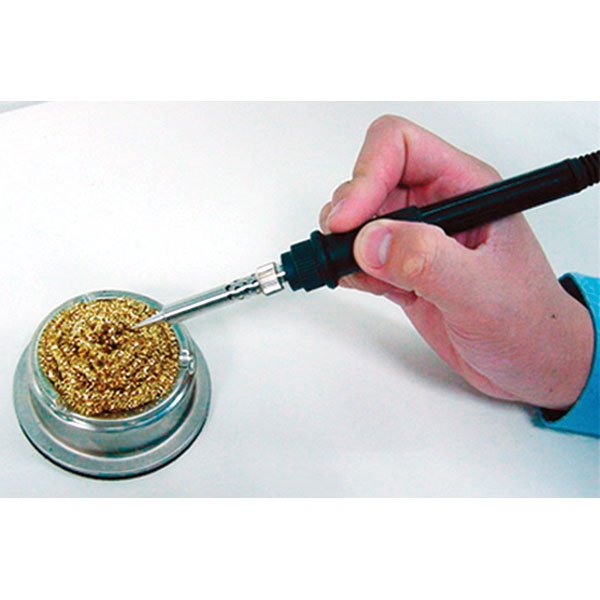 thumbnail image 2 of Soldering Iron Tip Cleaner Kit - Brass Sponge, Tip Tinner & Flux By Wonderway 2 of 10