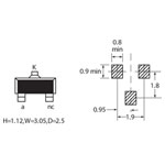 Diodes Inc 300mW SOT-23 Zener Diodes BZX84C Series