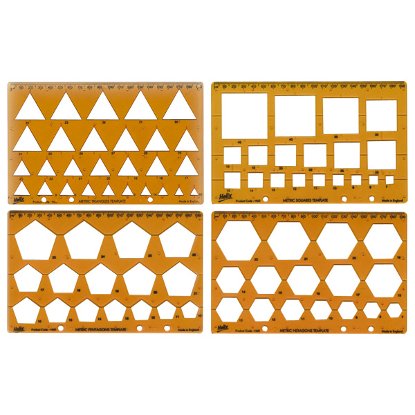 H60010 Templates - Shapes - Set of Four