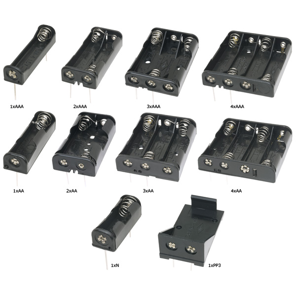  BH441P 4 x AAA PCB Battery Holder