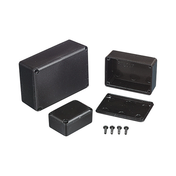  RX2008/S pack of 5 Potting Box Black with Lid 54 x 23 x 38mm