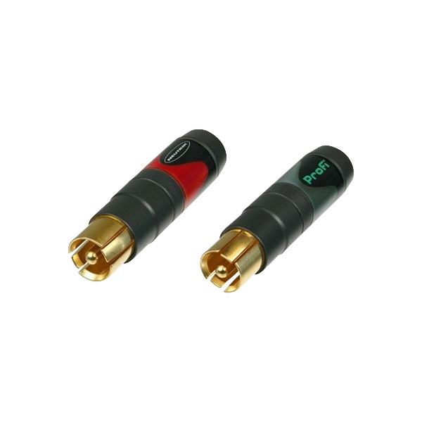 Neutrik NF2C-B/2 Profi Gold Plated Phono Plugs
