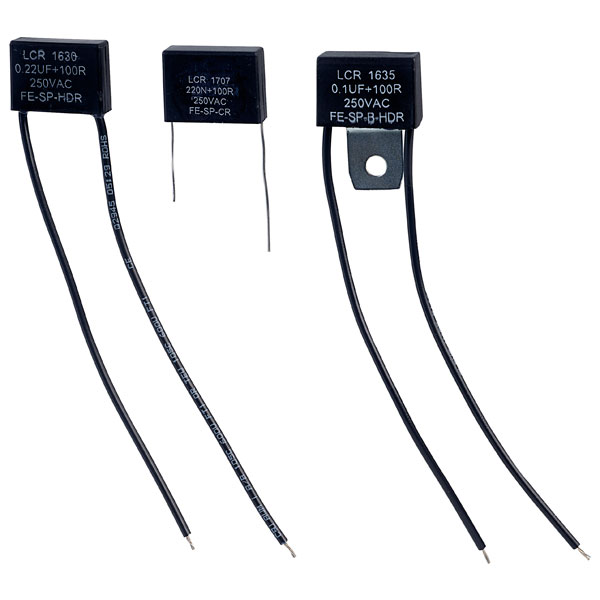 LCR FE-SP-CR 100N 100R 250V 100nF ±10% 250VAC Radial RC suppressio...