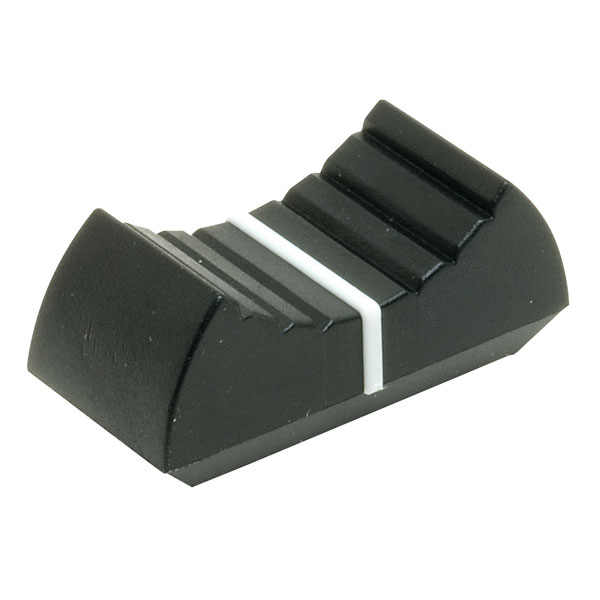 Re'an S773-H-09-M Black Slide Control Knob - White Indicator Line