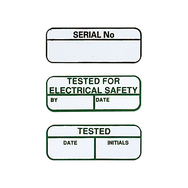  ES003 Serial No. - Part Laminated Label - Pack 100