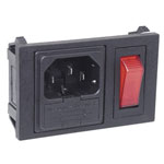 Bulgin Polysnap Horizontal Switched and Fused Inlets