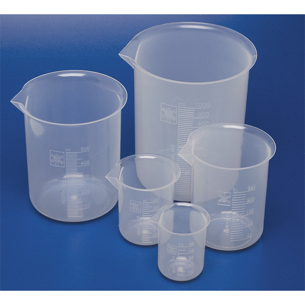 Image of Rapid Plastic Science Measuring Beakers 1 Litre (Pack of 6)