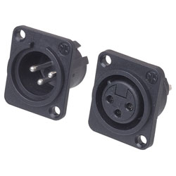 Neutrik Low-cost 3-pole Unified XLR Chassis Connectors