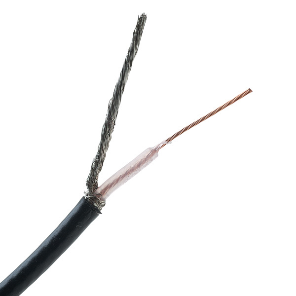 Alpha Wire 9174 BK005 Coaxial Cable RG174AU 50 Ohm (30.5m Reel)