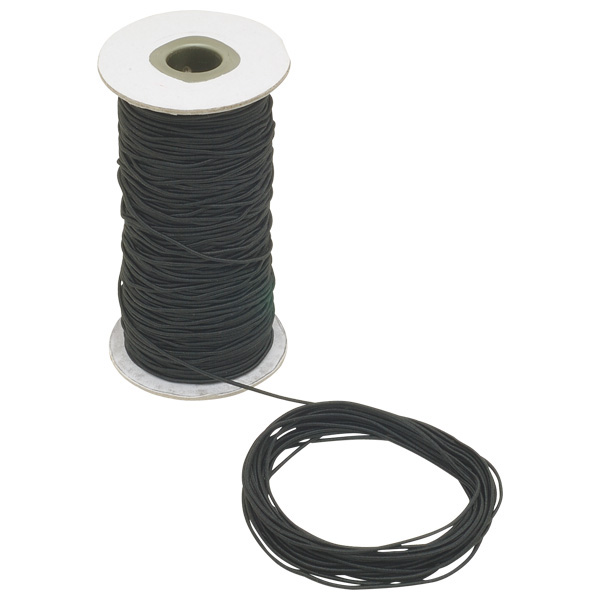 Rapid Round Black Elastic Reel 100m