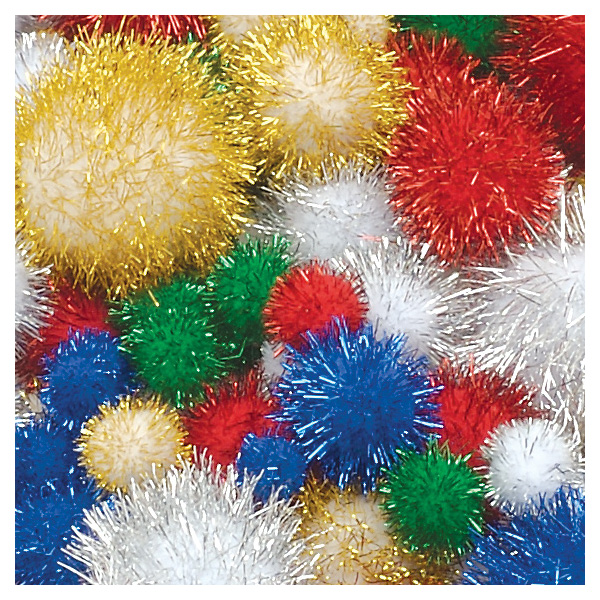  CT2870 Glitter Pom Poms Pack 100