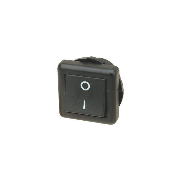  R13-136A BLACK Rocker Switch SPST On-off Panel Mount 10A 125VAC/6A 250VAC