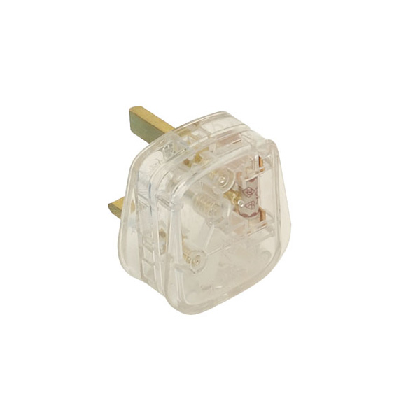 Click PA340TR 13A Transparent Plug Clear