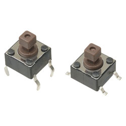 Diptronics Square Button 6 x 6mm Tactile Switches