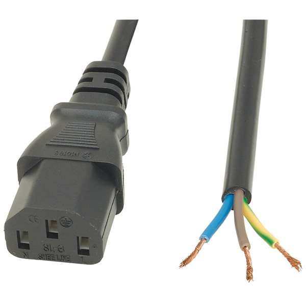 TruConnect IEC Socket Straight with 2m Cordset