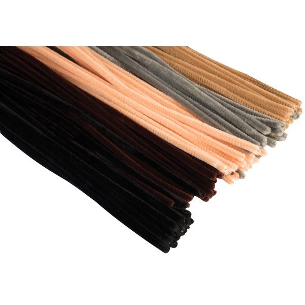  Multicultural Pipe Cleaners - Pack of 100