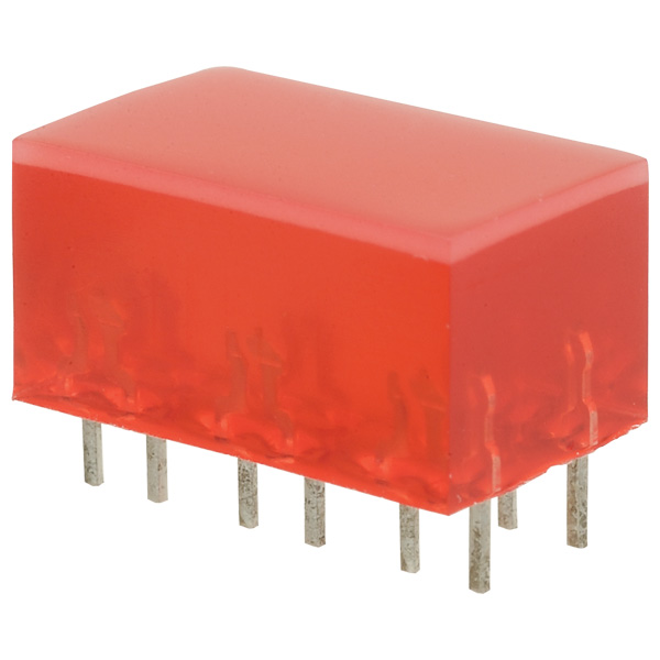  L-885/6IDT 10x16mm Red LED Light Bar
