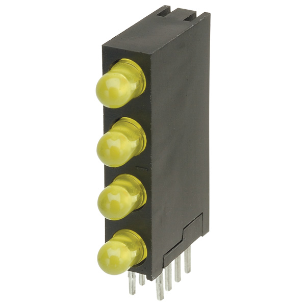  L-7104SB/1I2Y1GD Multicolour Quad LED Indicator