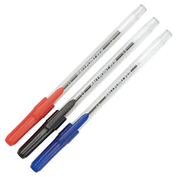 5 Star Clear Ballpoint Pens