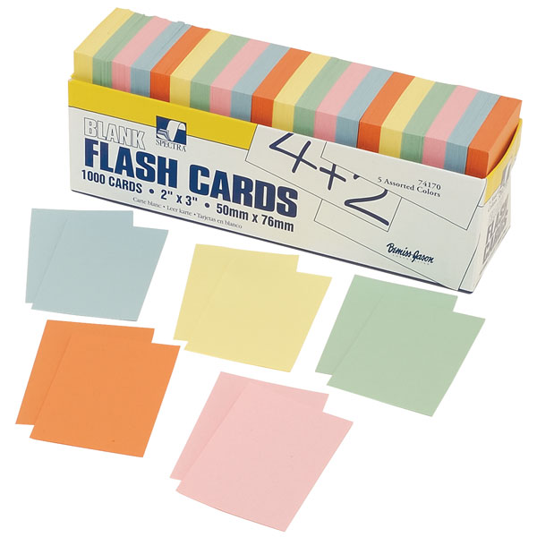 Image of Rapid Small Flash Cards-assorted Pack 1000