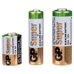 GP Miniature Alkaline GP11A, GP27A and GP23AE Batteries