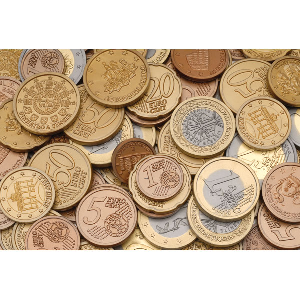 Image of Learning Resources Mixed Euro Coins Bag of 100