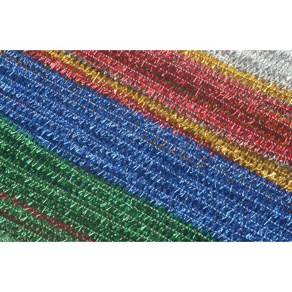  Tinsel Pipe Cleaners Assorted - Pack of 100