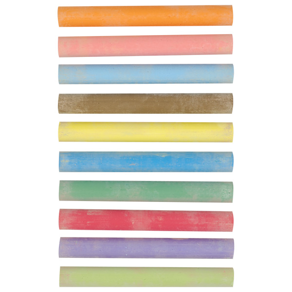 Giotto 539000 Robercolor Blackboard Chalk - Assorted Box 100